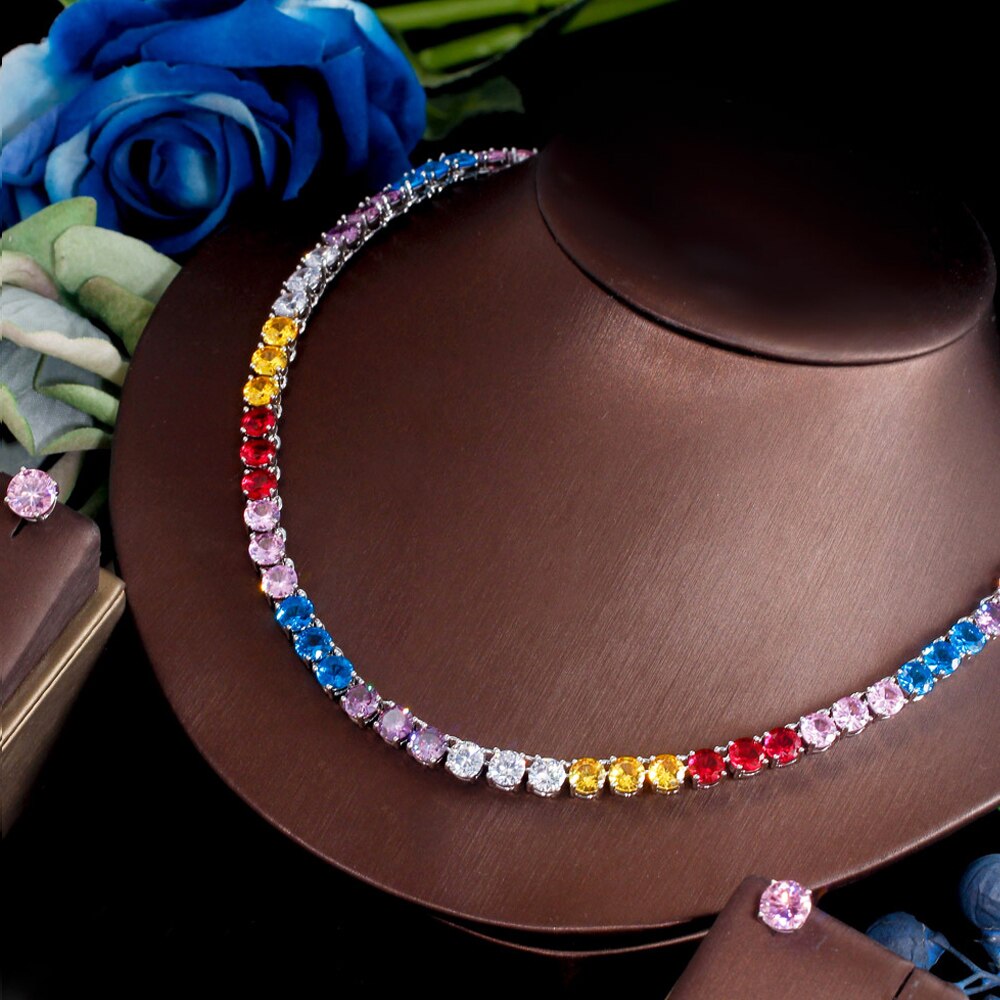 ThreeGraces-Elegant-Multicolor-Cubic-Zirconia-Round-CZ-Tennis-Choker-Necklace-Earrings-Bridal-Party--1005004881512420-10