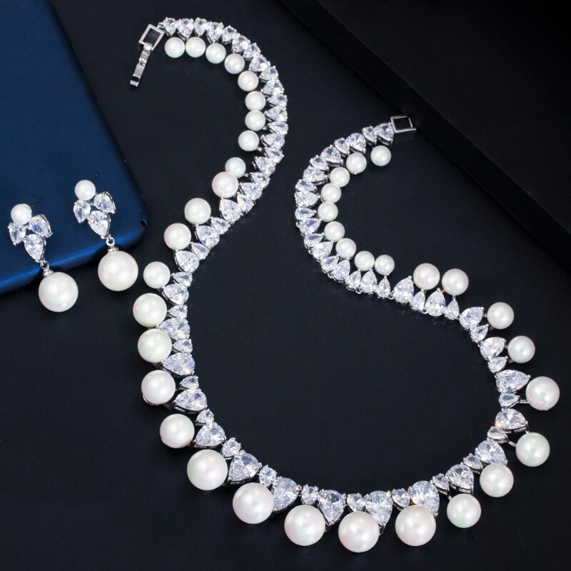 ThreeGraces-Elegant-Shiny-Cubic-Zirconia-Big-Simulated-Pearl-Necklace-Luxury-Bridal-Wedding-Banquet--4000171920745-8
