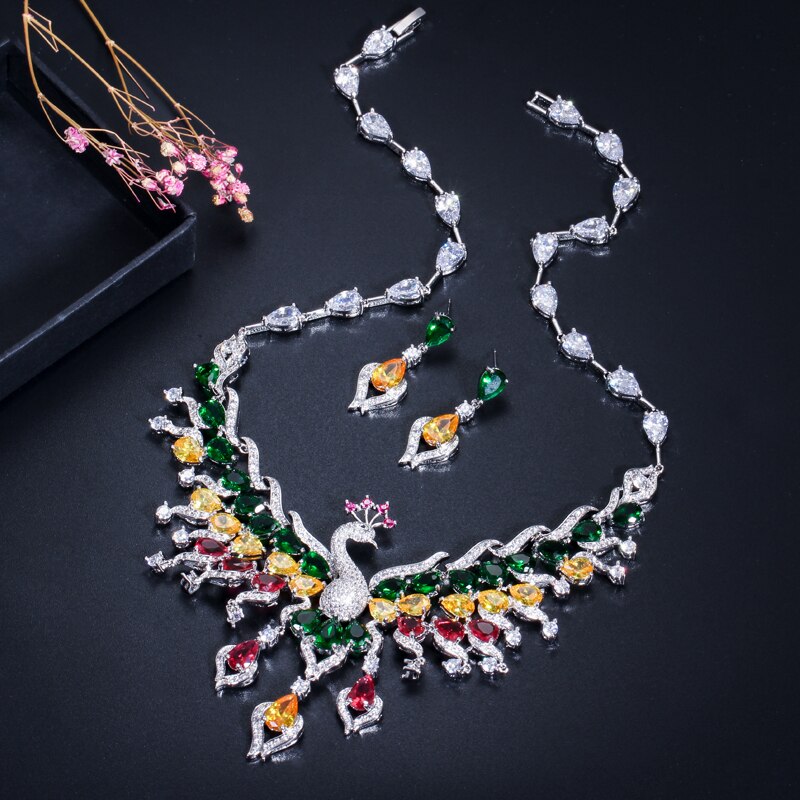 ThreeGraces-Exquisite-Colorful-Cubic-Zirconia-Stone-Peacock-Shape-Luxurious-Banquet-Dinner-Costume-J-3256804855028762-6