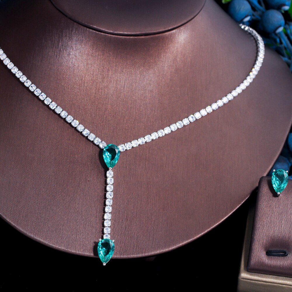 ThreeGraces-Fashion-Green-Cubic-Zirconia-Long-Water-Drop-Earrings-Necklace-Set-for-Women-Trendy-Part-3256803585361581-8