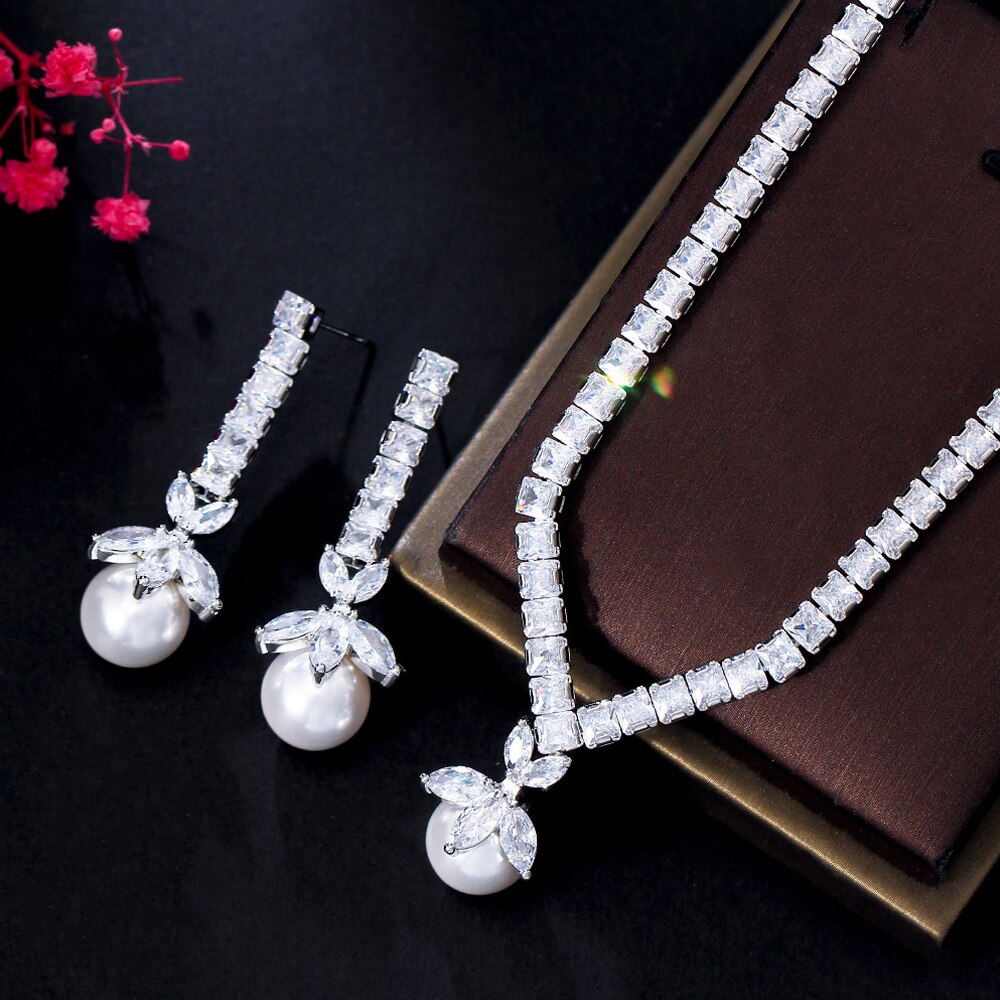 ThreeGraces-Fashion-Shiny-Cubic-Zirconia-Silver-Color-Simulated-Pearl-Earrings-Necklace-Bridal-Party-1005004780212300-12