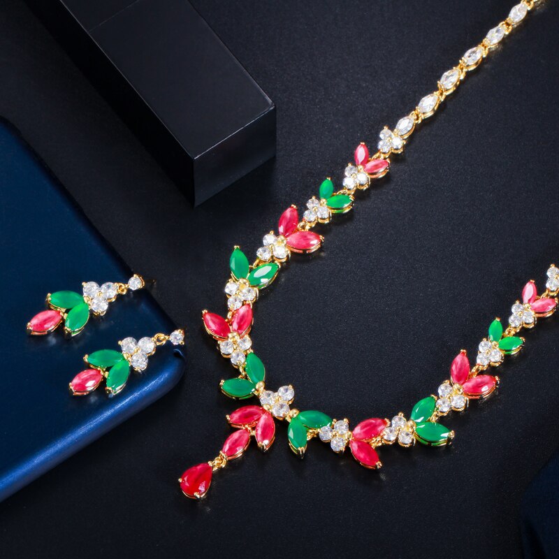 ThreeGraces-Luxurious-Red-Green-CZ-African-Gold-Color-Leaf-Drop-Necklace-Earrings-Wedding-Jewelry-Se-1005001418064689-7