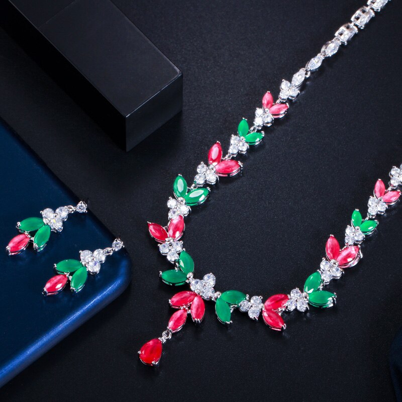 ThreeGraces-Luxurious-Red-Green-CZ-African-Gold-Color-Leaf-Drop-Necklace-Earrings-Wedding-Jewelry-Se-1005001418064689-9