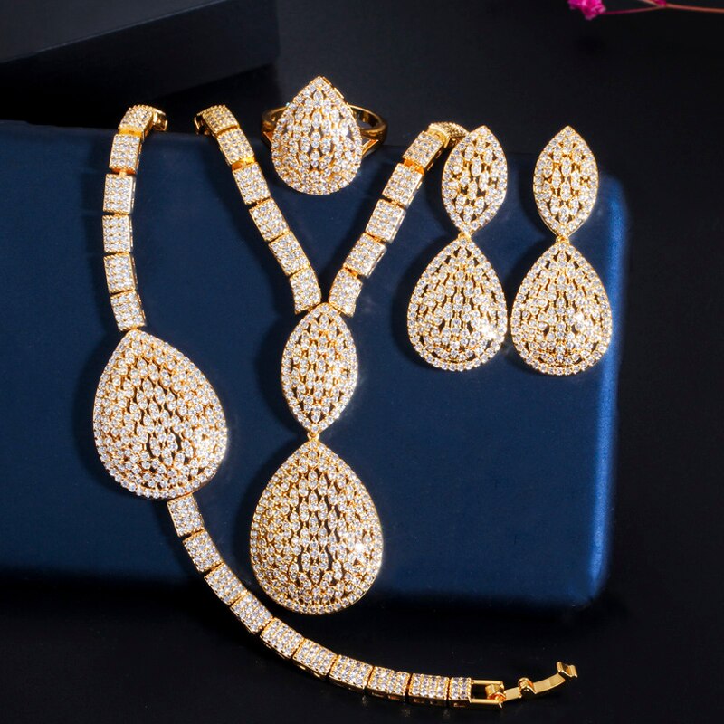 ThreeGraces-Luxury-Gold-Color-Dubai-Bridal-Wedding-Jewelry-Cubic-Zirconia-Big-Drop-Necklace-Earrings-4001034599650-6