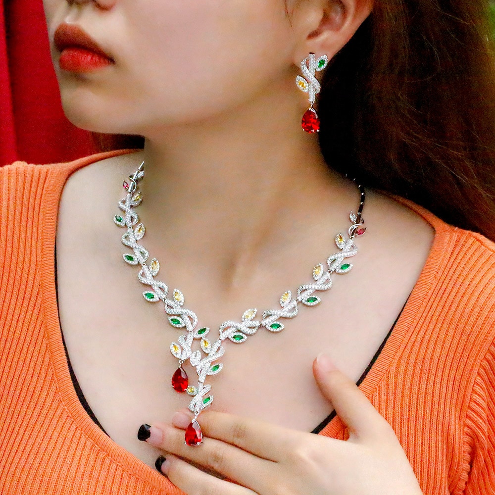 ThreeGraces-Luxury-Multicolor-Cubic-Zirconia-Long-Leaf-Drop-Earrings-Necklace-Bridal-Wedding-Party-J-1005004431615319-6