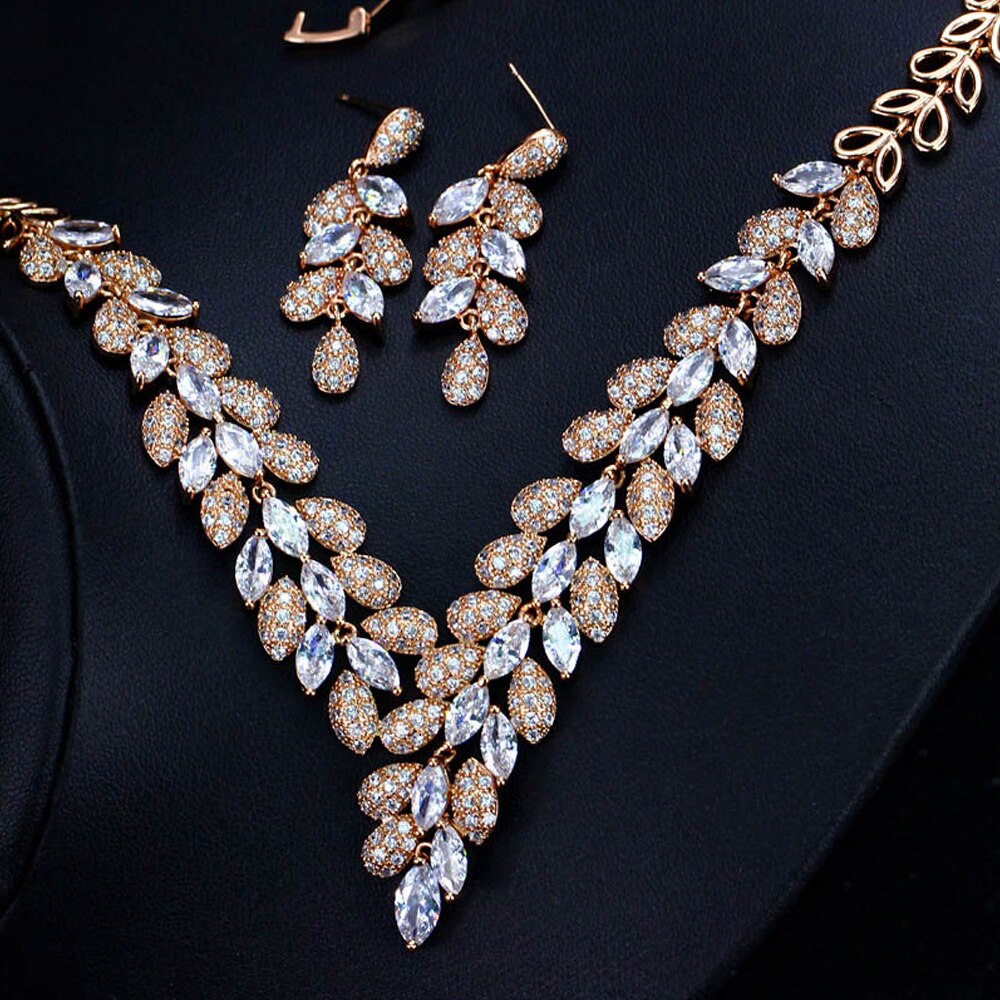 ThreeGraces-Luxury-Nigerian-African-Large-Leaf-Shape-Blue-Cubic-Zirconia-Bridal-Necklace-and-Earring-32882384094-5