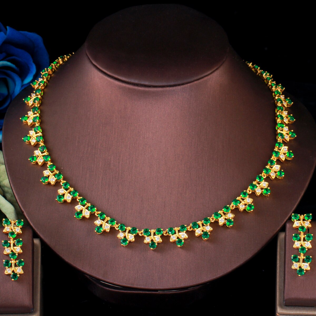 ThreeGraces-Natural-Green-Round-CZ-Stone-Dubai-Gold-Color-Bridal-Wedding-Necklace-Earrings-for-Bride-1005001597606751-12