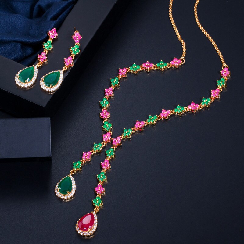 ThreeGraces-New-Fashion-Colorful-Cubic-Zirconia-Long-Drop-Earrings-and-Necklace-Set-for-Women-Trendy-3256804852821049-11