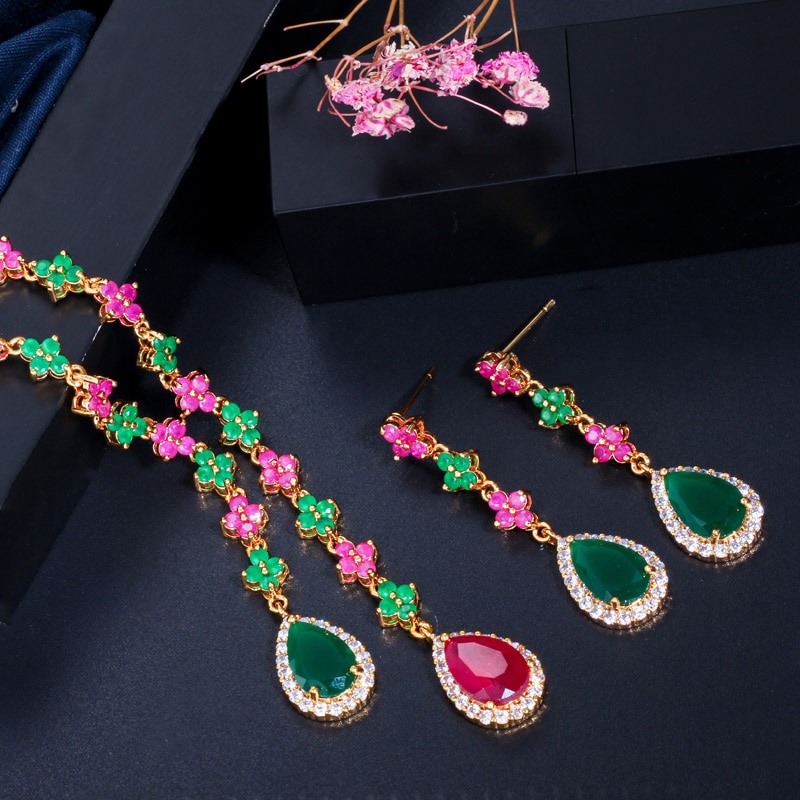 ThreeGraces-New-Fashion-Colorful-Cubic-Zirconia-Long-Drop-Earrings-and-Necklace-Set-for-Women-Trendy-3256804852821049-16