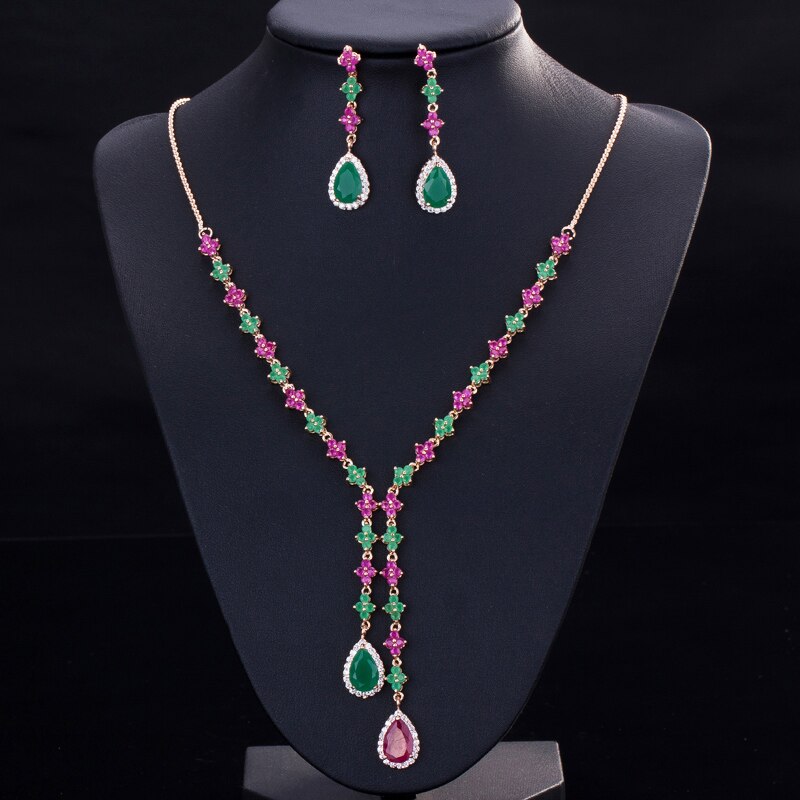 ThreeGraces-New-Fashion-Colorful-Cubic-Zirconia-Long-Drop-Earrings-and-Necklace-Set-for-Women-Trendy-3256804852821049-7