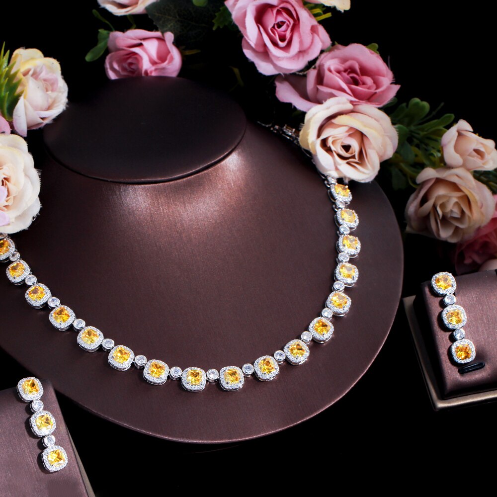 ThreeGraces-New-Shining-Yellow-Cubic-Zirconia-Luxury-Bridal-Wedding-Banquet-Earrings-and-Necklace-Je-3256804533431380-10