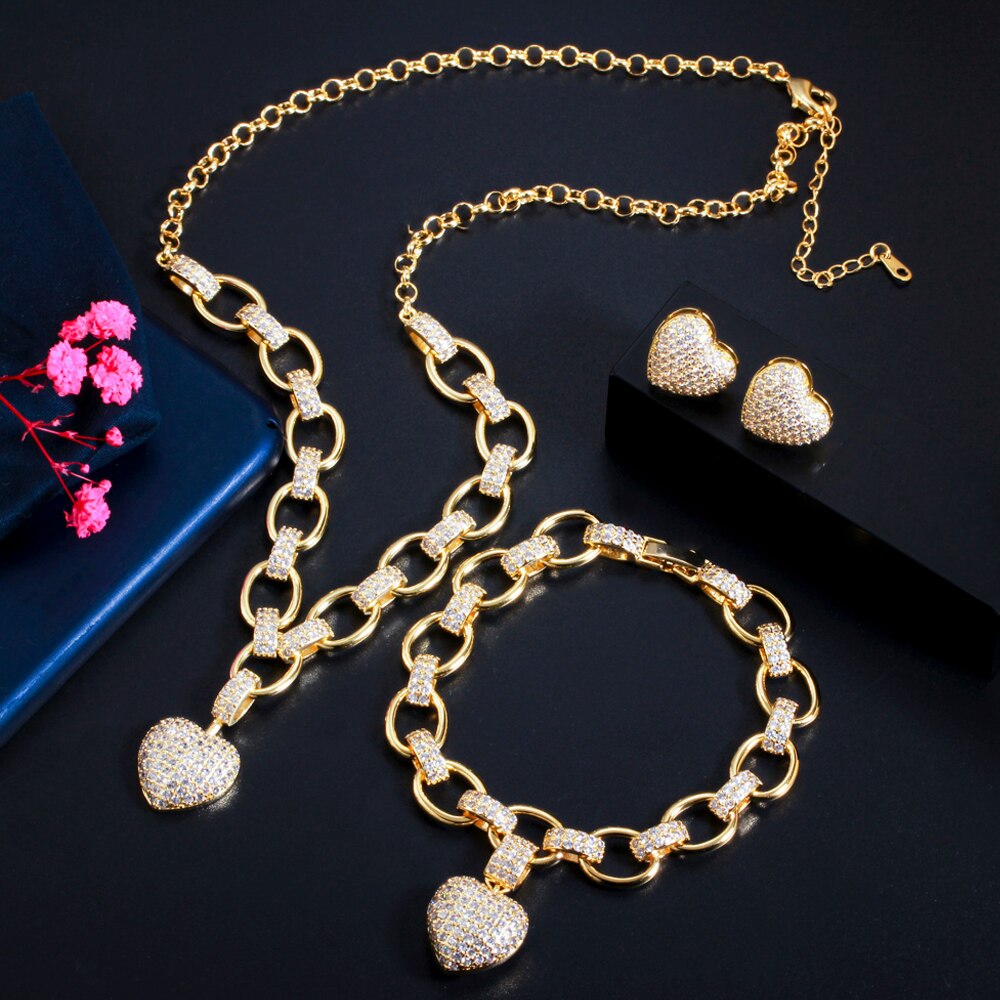 ThreeGraces-New-Trendy-Cubic-Zirconia-Gold-Color-Love-Heart-Pendant-Necklace-Earrings-Bracelet-Set-f-3256803142145948-3