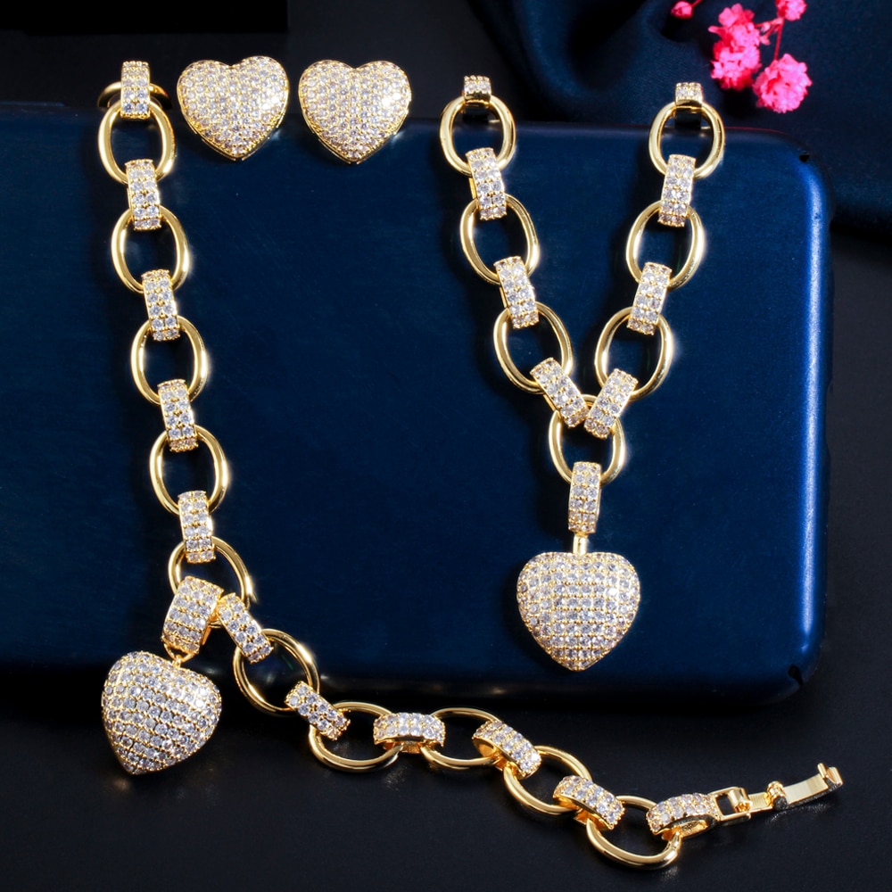 ThreeGraces-New-Trendy-Cubic-Zirconia-Gold-Color-Love-Heart-Pendant-Necklace-Earrings-Bracelet-Set-f-3256803142145948-4