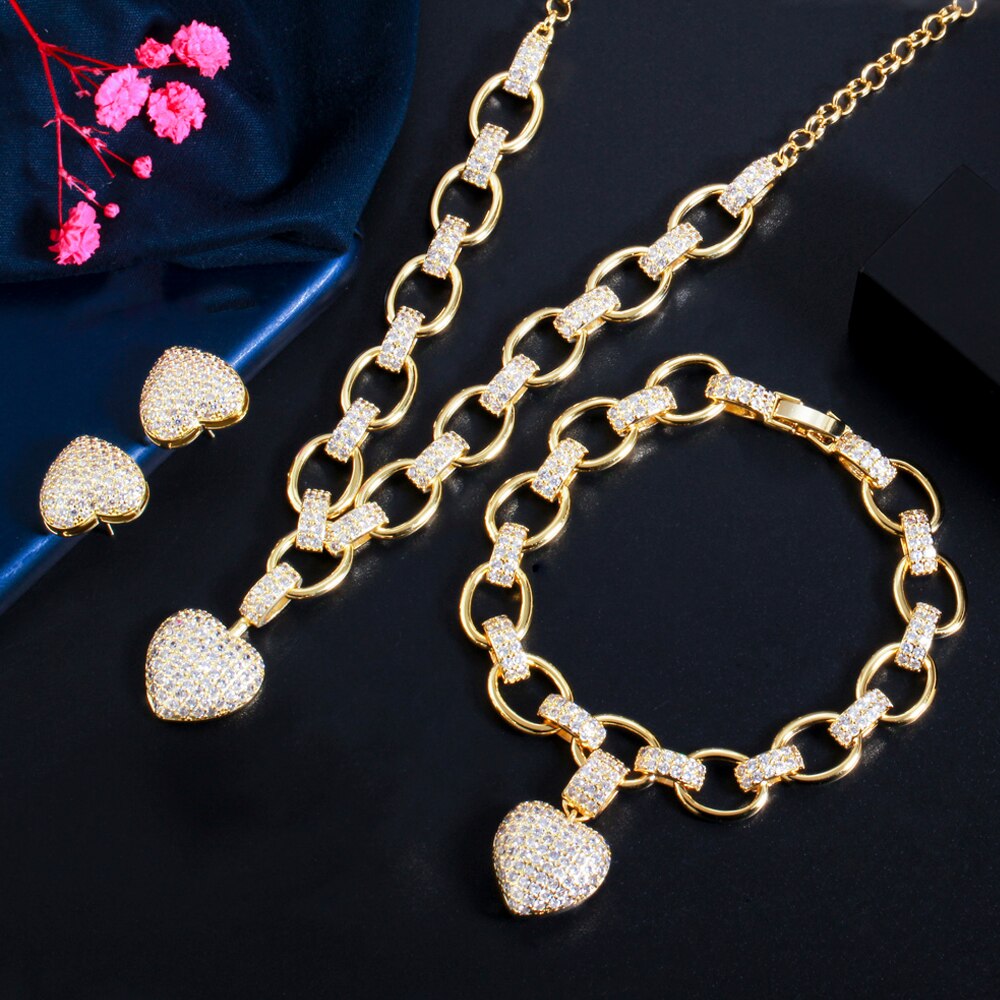 ThreeGraces-New-Trendy-Cubic-Zirconia-Gold-Color-Love-Heart-Pendant-Necklace-Earrings-Bracelet-Set-f-3256803142145948-9