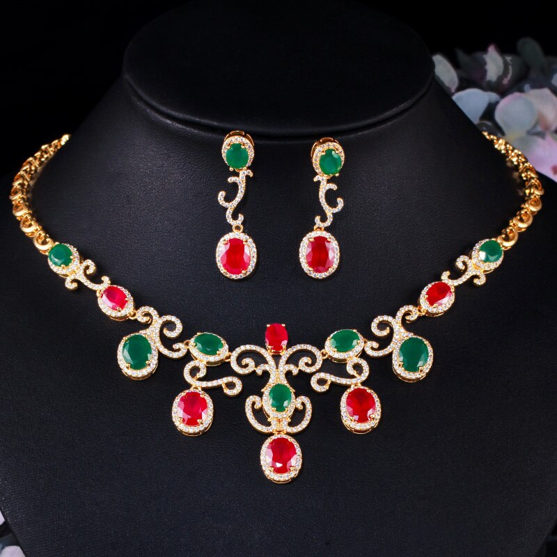 ThreeGraces-Noble-Green-Red-Oval-Cubic-Zircon-Nigerian-Dubai-Bridal-Wedding-Necklace-Earrings-Jewelr-1005001388673590-8
