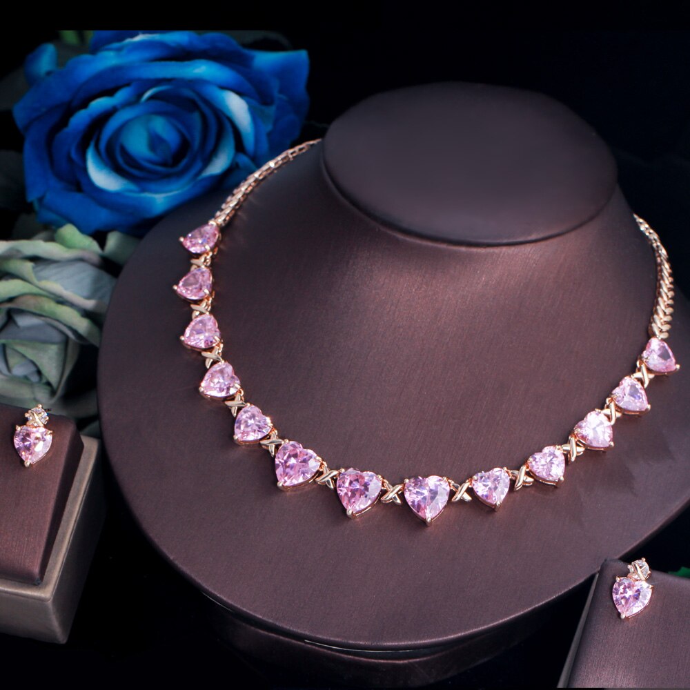 ThreeGraces-Romantic-Pink-Cubic-Zirconia-Love-Heart-Choker-Necklace-Earrings-Bridal-Wedding-Banquet--1005003038380257-11