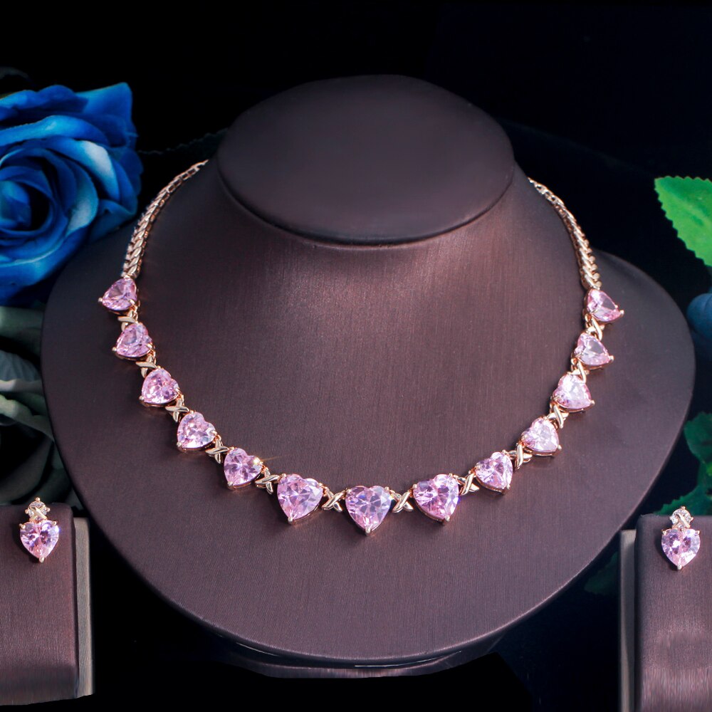 ThreeGraces-Romantic-Pink-Cubic-Zirconia-Love-Heart-Choker-Necklace-Earrings-Bridal-Wedding-Banquet--1005003038380257-12