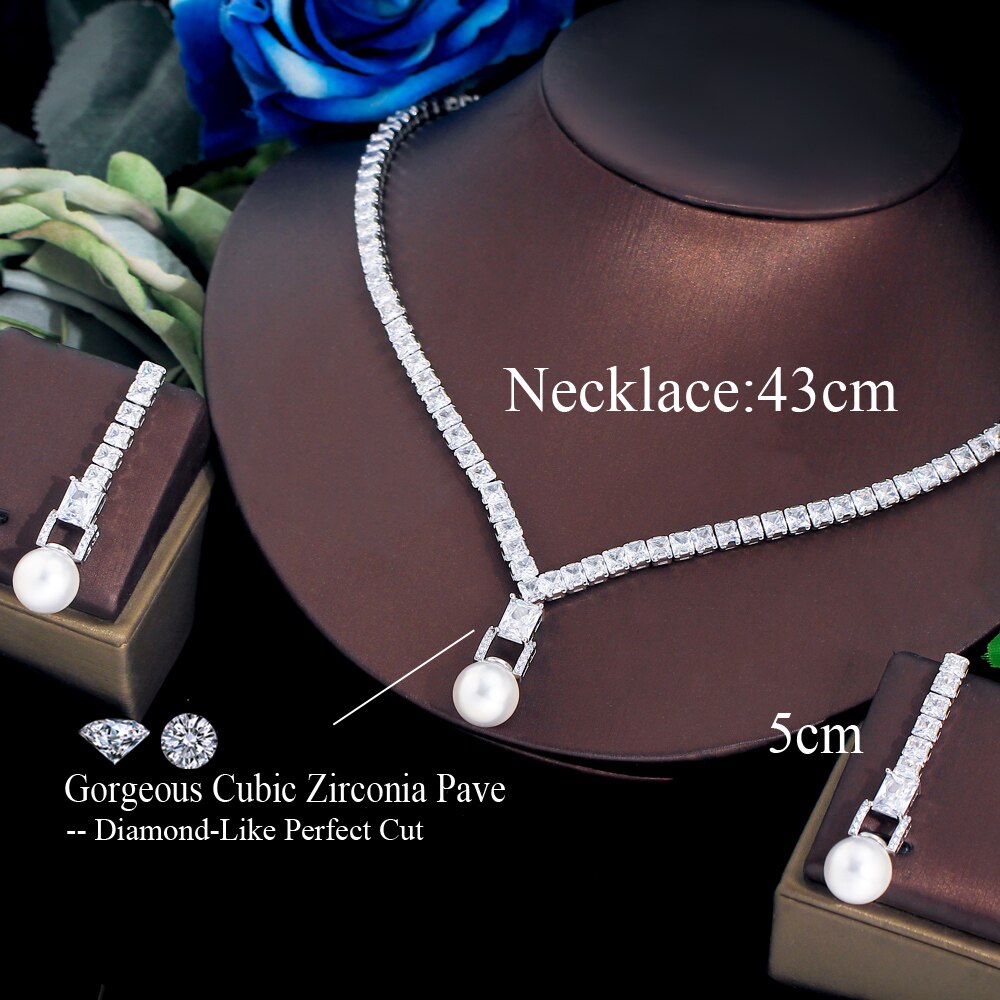 ThreeGraces-Shining-White-Cubic-Zirconia-Simulated-Pearl-Drop-Earrings-and-Necklace-Bridal-Party-Jew-1005005215010593-3