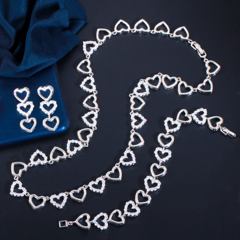 ThreeGraces-Shiny-Cubic-Zirconia-Crystal-Silver-Color-Love-Heart-Earrings-Bracelet-Necklace-Wedding--1005001877860059-13