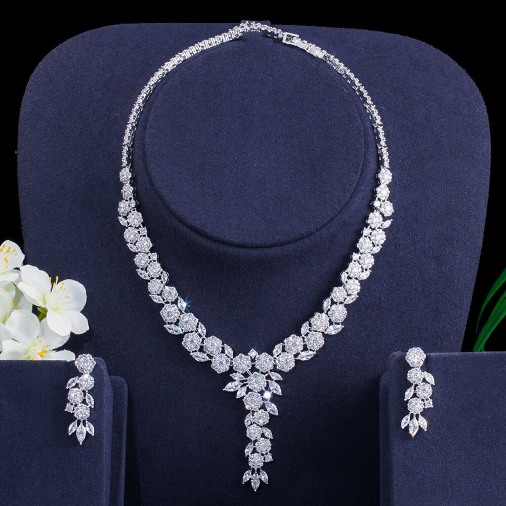 ThreeGraces-Shiny-Multicolor-Flower-Cubic-Zirconia-Long-Wedding-Bridal-Necklace-Earrings-Costume-Jew-4000511721351-11