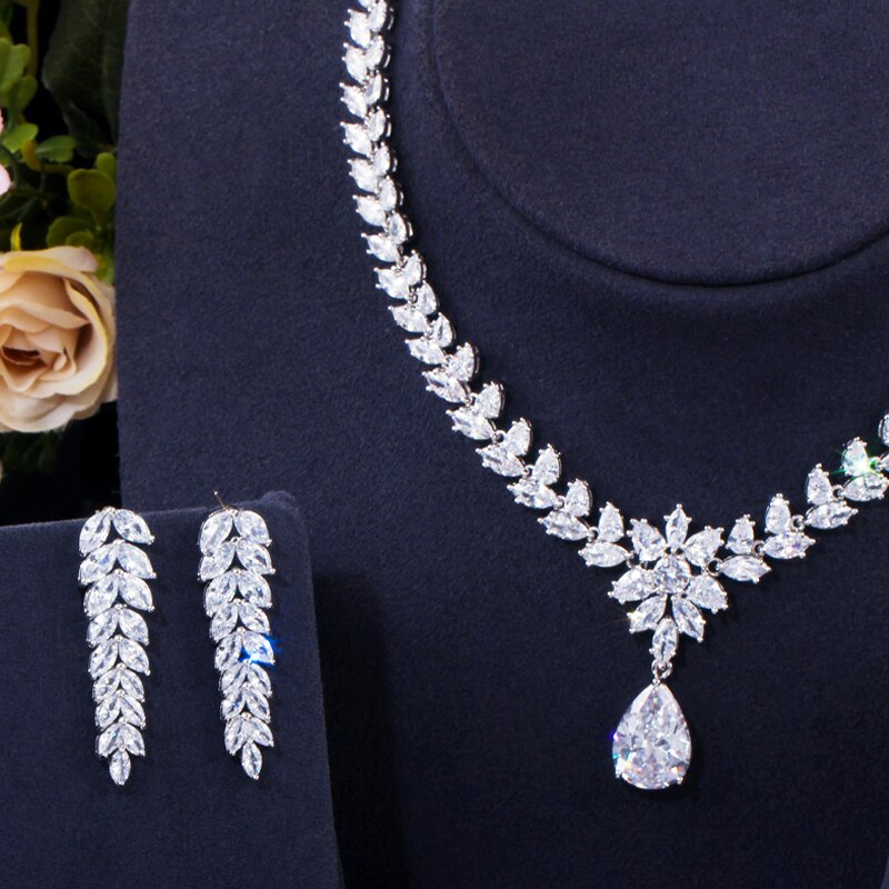 ThreeGraces-Shiny-White-Cubic-Zirconia-Stone-Luxury-Leaf-Drop-Earrings-and-Necklace-Bridal-Wedding-J-1005004881544050-6