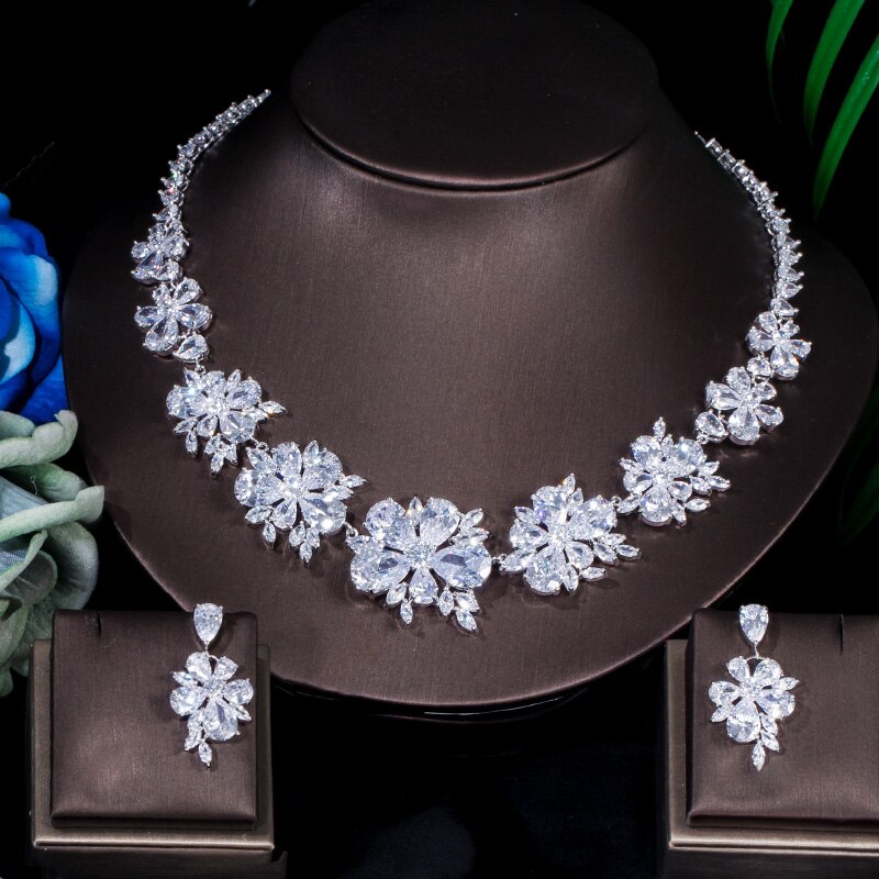 ThreeGraces-Sparkling-Cubic-Zircon-Bridal-Jewellery-Set-Earring-Necklace-Big-Flower-Wedding-Costume--32995618264-6