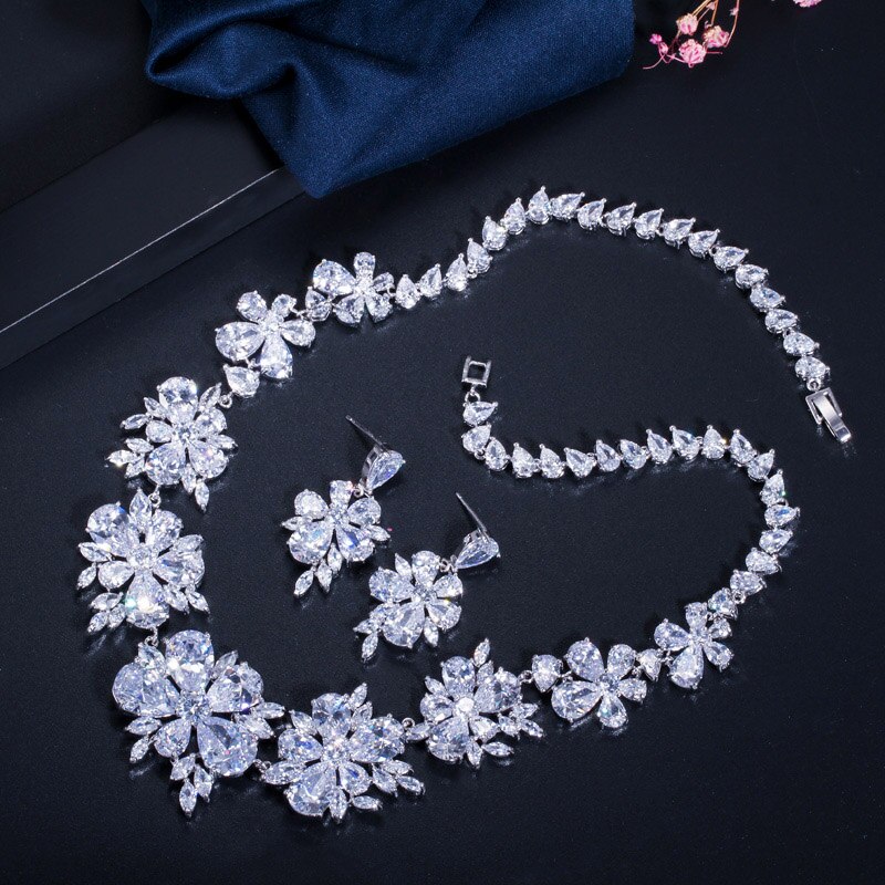 ThreeGraces-Sparkling-Cubic-Zircon-Bridal-Jewellery-Set-Earring-Necklace-Big-Flower-Wedding-Costume--32995618264-10