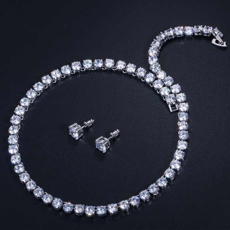 ThreeGraces-Sparkling-Cubic-Zirconia-Bridal-Wedding-Round-Choker-Necklace-and-Stud-Earrings-Party-Je-32908734190-7
