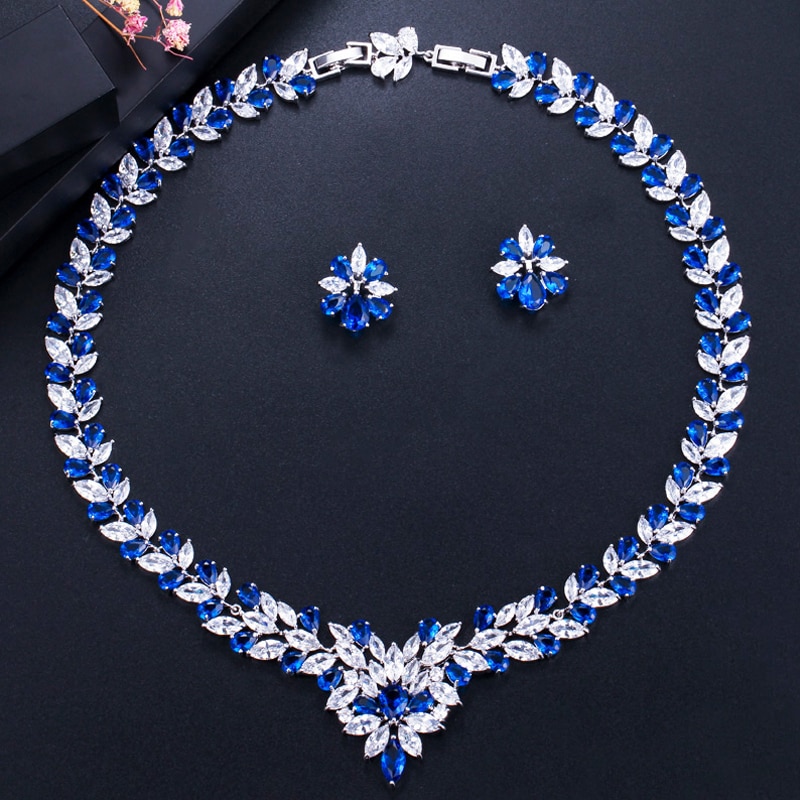 ThreeGraces-White-Gold-Color-Marquise-Shape-Red-Zirconia-Stones-Big-Flower-Statement-Necklace-Sets-F-32444126614-7