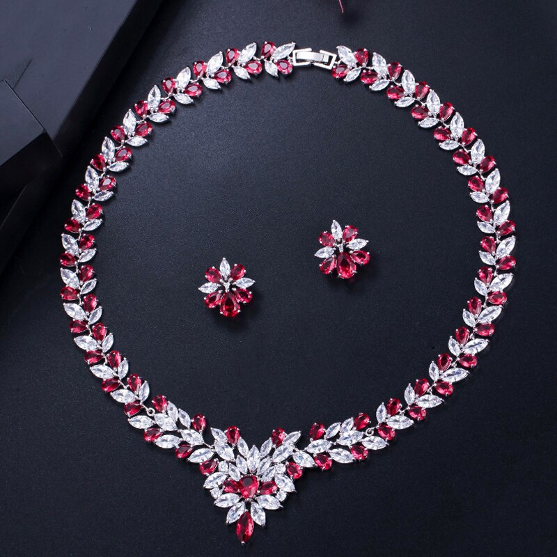 ThreeGraces-White-Gold-Color-Marquise-Shape-Red-Zirconia-Stones-Big-Flower-Statement-Necklace-Sets-F-32444126614-8
