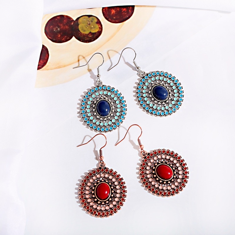 Vintage-Boho-Red-Blue-Round-Hollow-Ladies-Earrings-Fashion-Jewelry-Ethnic-Women-Earrings-Drop-Earrin-3