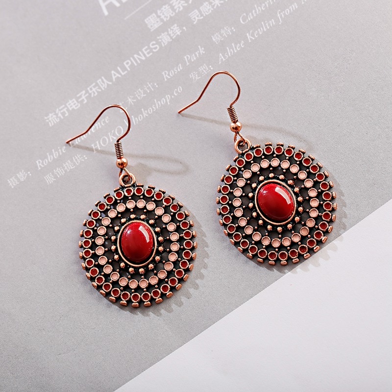 Vintage-Boho-Red-Blue-Round-Hollow-Ladies-Earrings-Fashion-Jewelry-Ethnic-Women-Earrings-Drop-Earrin-4