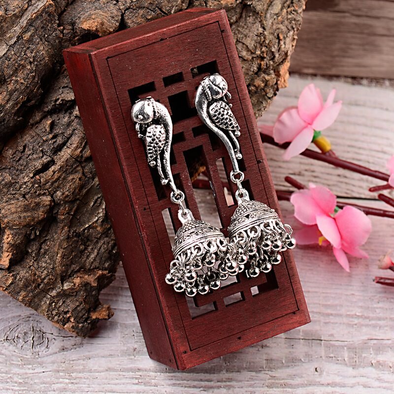 Vintage-Carved-India-Jhumke-Jewelry-Tribe-Silver-Color-Earrings-For-Women-Lantern-Thailand-Boho-Trib-32946964023-3