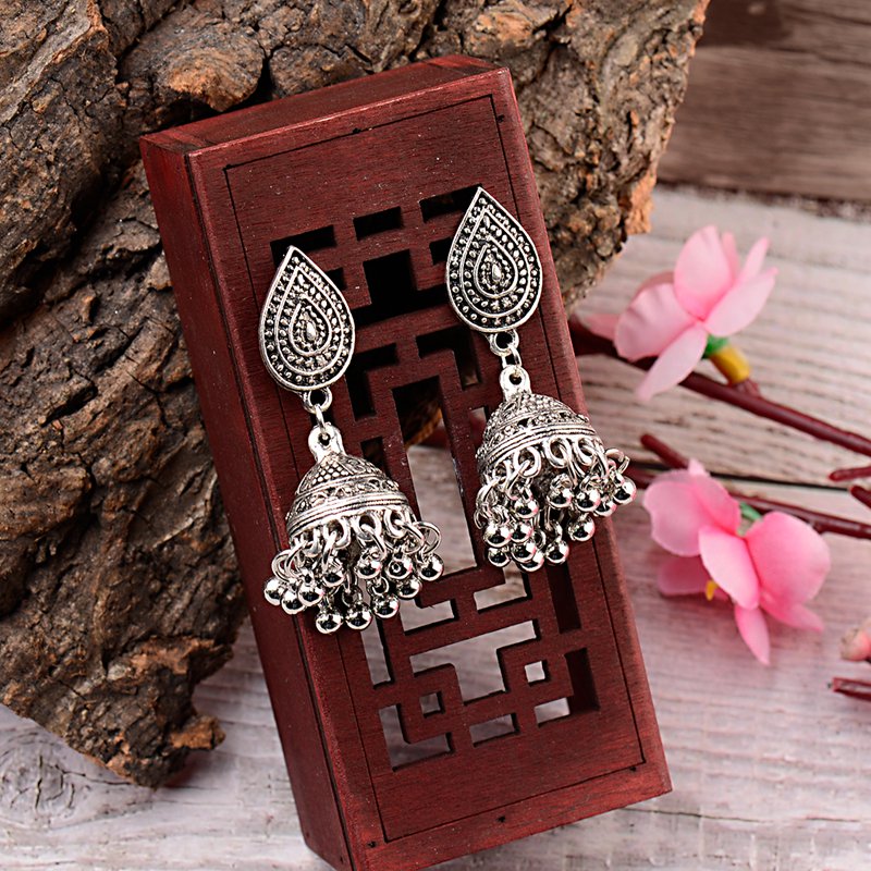 Vintage-Carved-India-Jhumke-Jewelry-Tribe-Silver-Color-Earrings-For-Women-Lantern-Thailand-Boho-Trib-32946964023-4