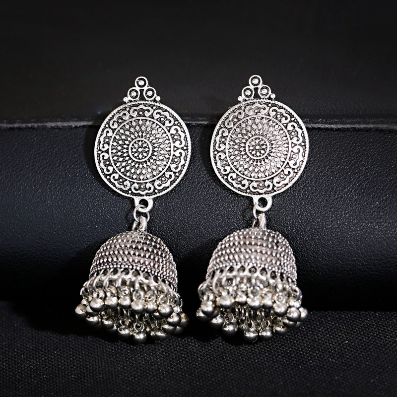 Vintage-Carved-Silver-Color-Jhumka-Bells-Beads-Tassel-Statement-Earrings-For-Women-Egypt-Tribal-Gyps-3256801526983655-4