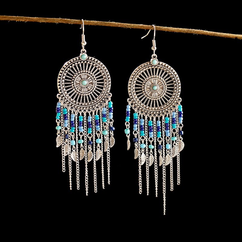 Vintage-Ethnic-Dream-Catch-Long-Earrings-For-Women-Boho-Jewelry-Ladies-Beads-Chain-Tassel-Jhumka-Ear-4000234953438-3