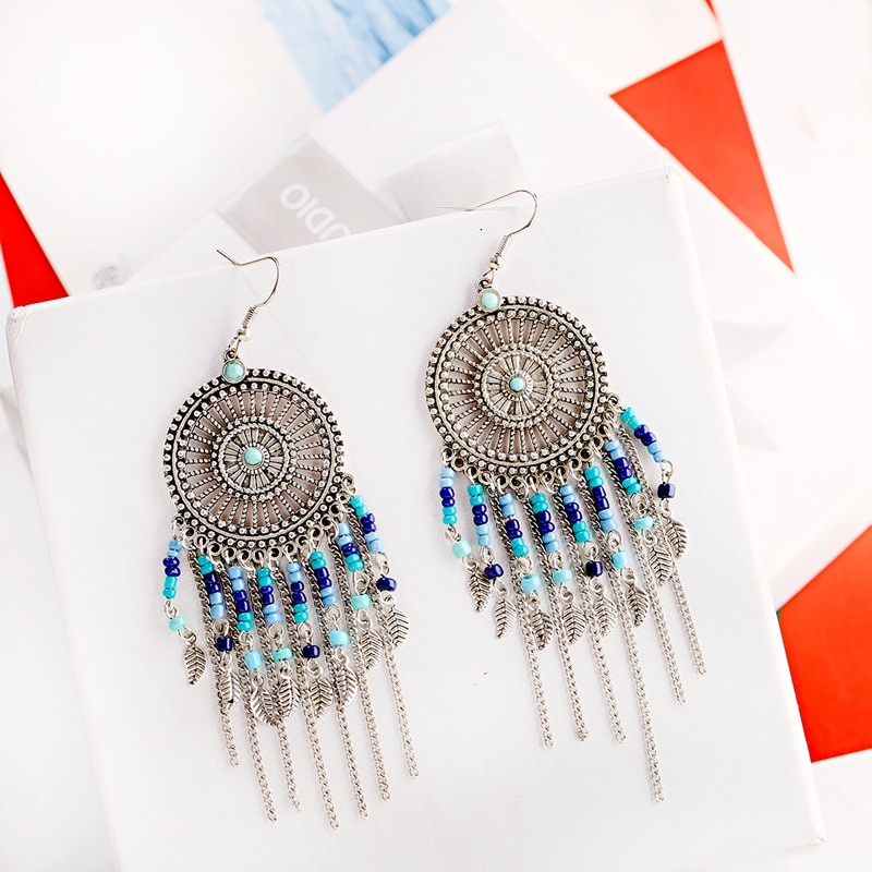 Vintage-Ethnic-Dream-Catch-Long-Earrings-For-Women-Boho-Jewelry-Ladies-Beads-Chain-Tassel-Jhumka-Ear-4000234953438-6