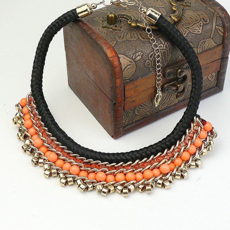 Vintage-Ethnic-Gypsy-Orange-Beads-Indian-Necklace-Collares-2021-Womens-Statement-Jewelry-Black-Neckl-1005003319265076-3
