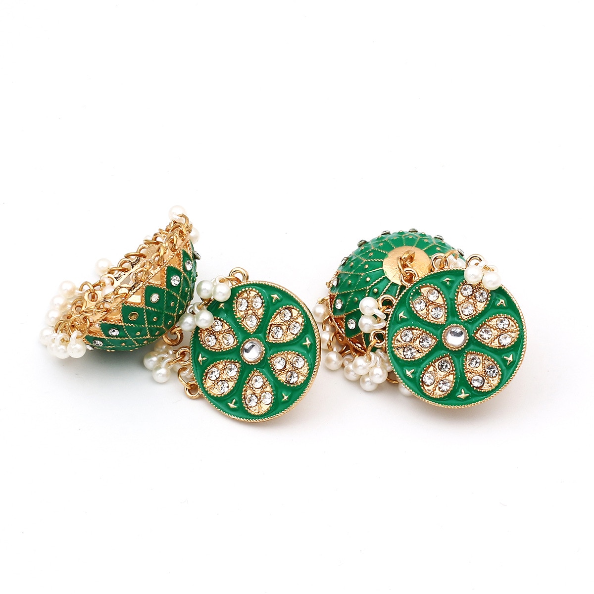 Vintage-Luxury-Green-Dangle-Earrings-for-Women-Pearl-Tassel-White-Crystal-Ethnic-Flower-Earrings-Wed-1005004860986192-9
