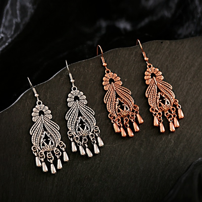 Vintage-Women39s-Flower-Alloy-Tassel-Dangle-Earrings-Handmade-Ethnic-Bohemia-Drop-Jhumka-Earrings-Oo-2255800195758833-2